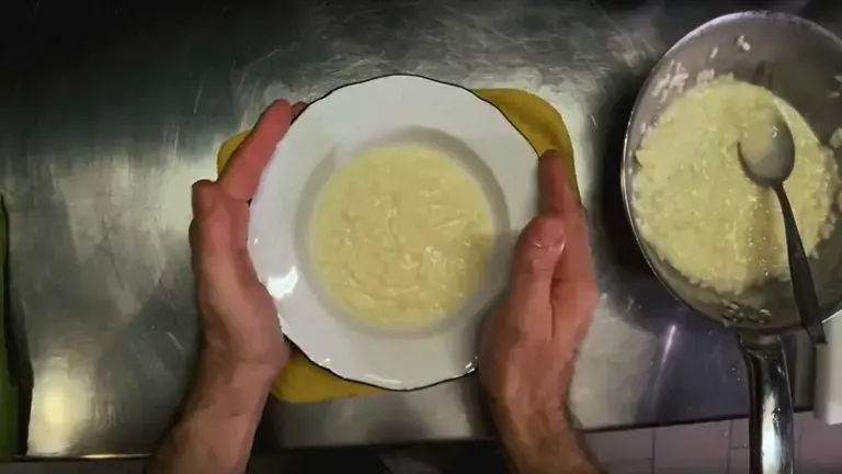 risotto in a plate