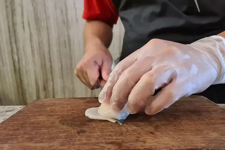 Scallop sliced