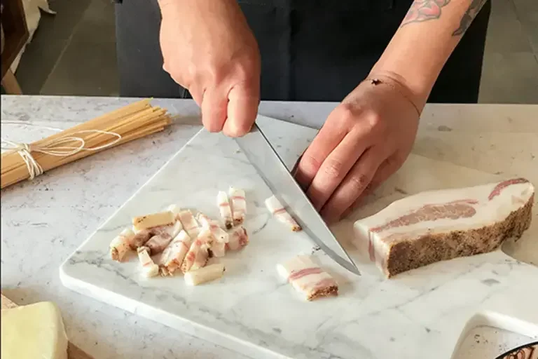 Carbonara step 01