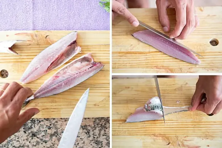 Cleaning the mackerel Courtesy of Nicole Bozzao 