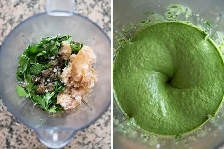 Parsley puree Courtesy of Nicole Bozzao 