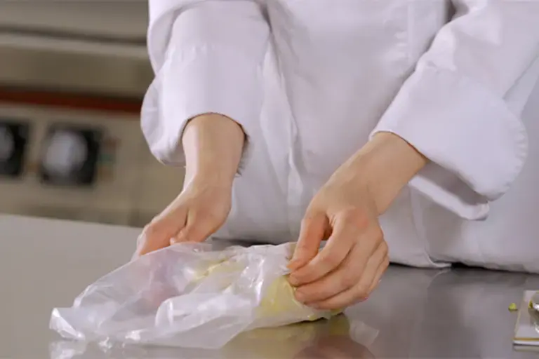 Dough in a biodegradable bag