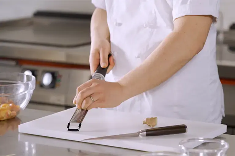 Ginger being greated