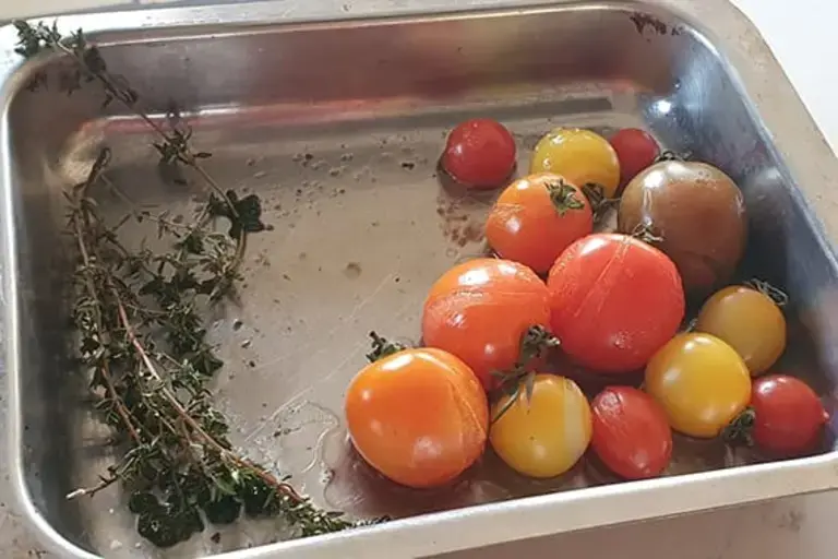 roasted tomatoes Courtesy of Chef Marcus Gericke