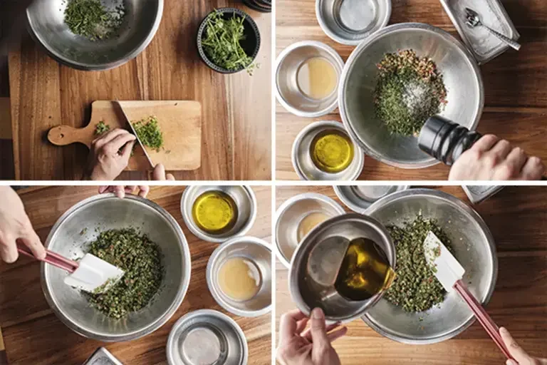 chop parsley