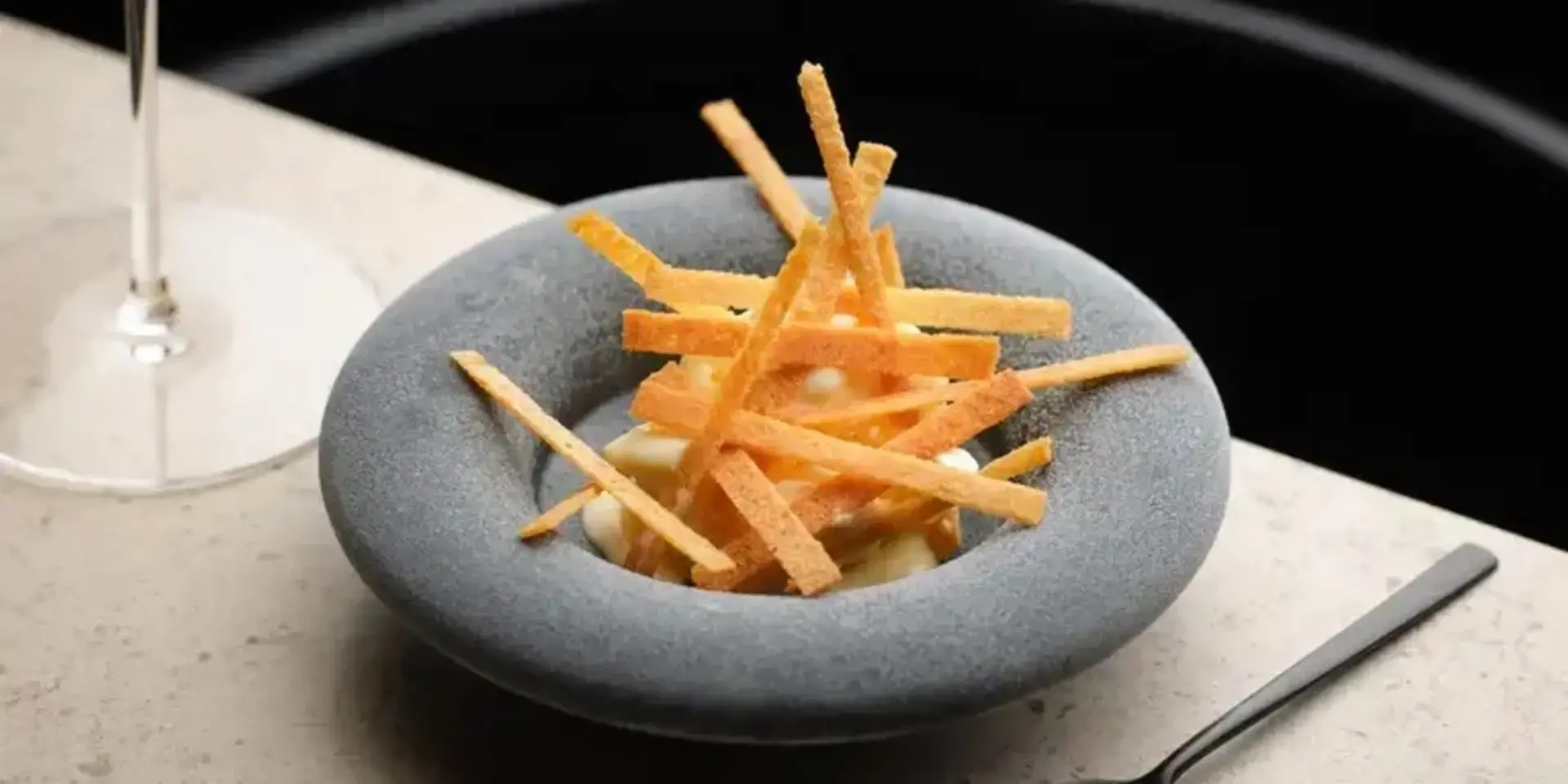 Simon Rogan's Tunworth ice cream.