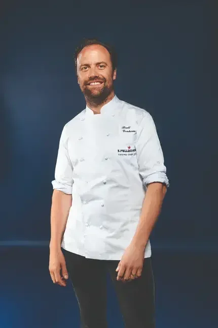 Brett Graham at the S.Pellegrino Young Chef Academy Competiton.