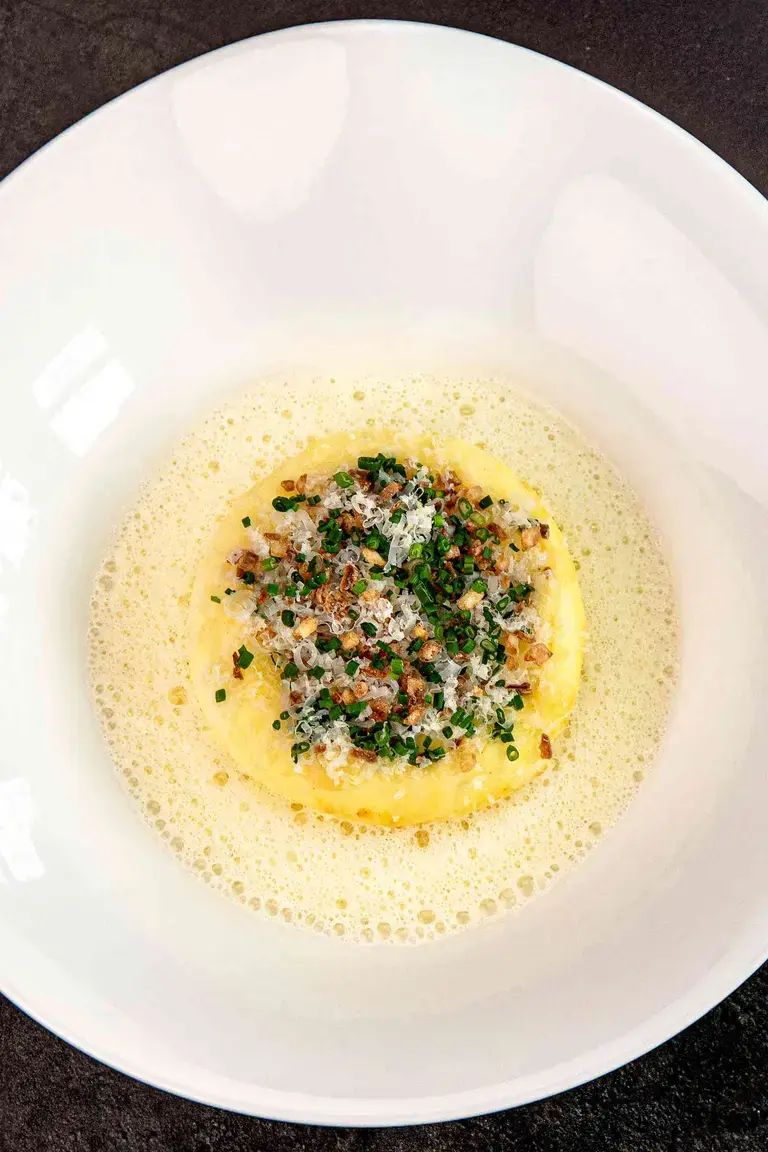 Cheddar souffle by Lisa Goodwin-Allen.