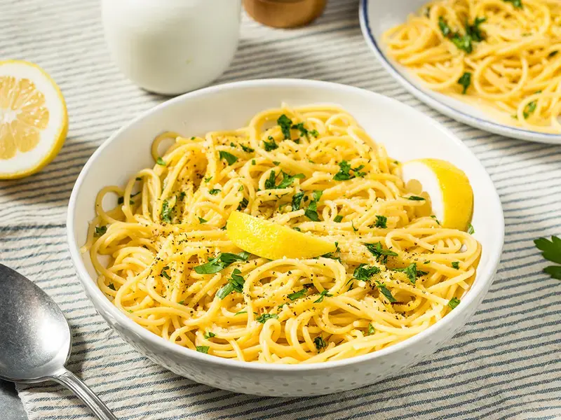 Lemon pasta.