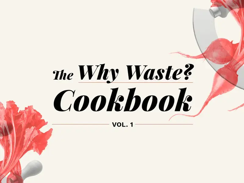 Why Waste? Cookbook Vol. 1 cover.