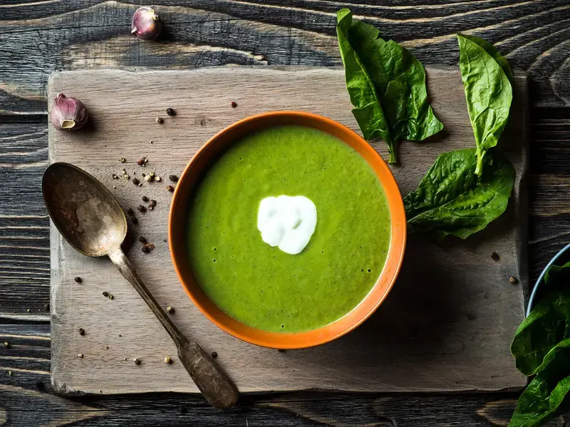 spinach soup - Fine Dining Lovers