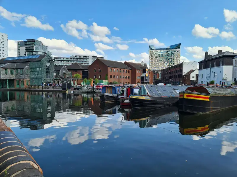 Canal-side in Birmingham.