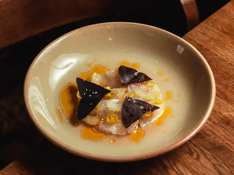Cured hake at 10 Tib Lane in Manchester.