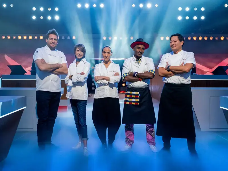 Curtis Stone, Dominique Crenn, Gabriela Camara, Marcus Samuelsson, Ming Tsai©PATRICK WYMORE_NETFLIX