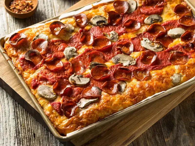 Detroit Style Pizza