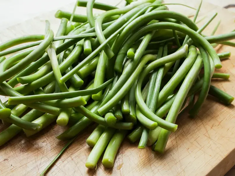 Garlic scapes