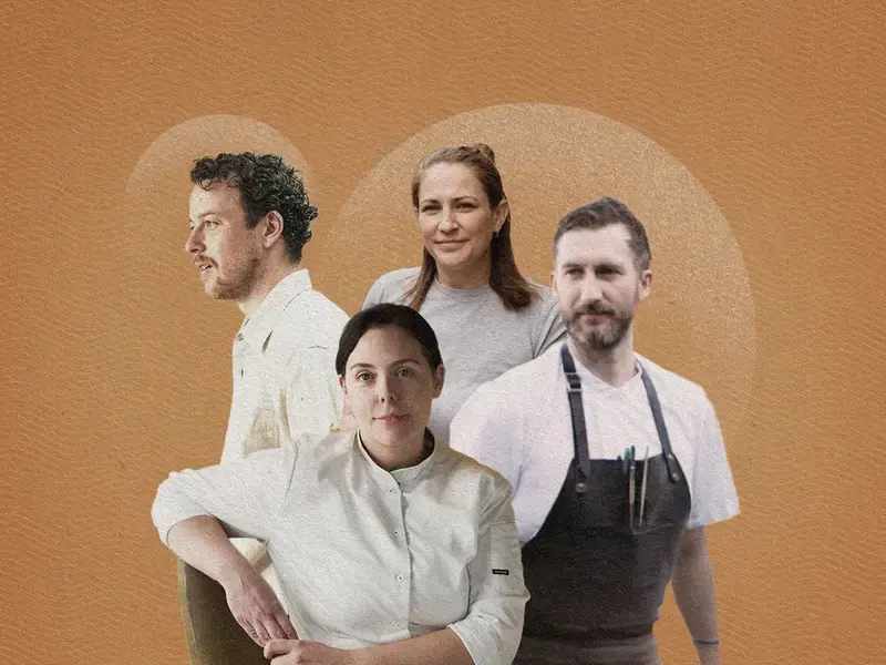 Four young Irish chefs.
