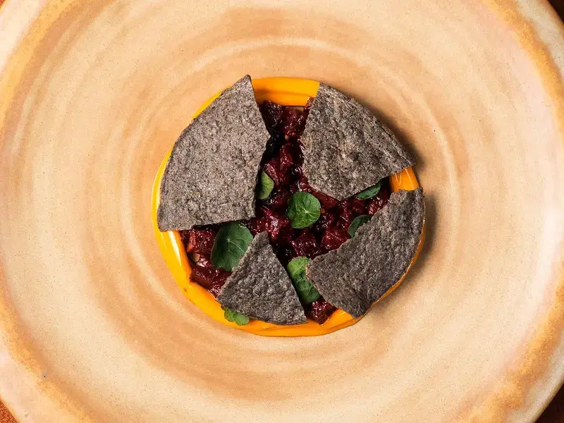 Beetroot tostada at Kol.