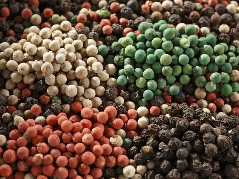 Types of Peppercorns