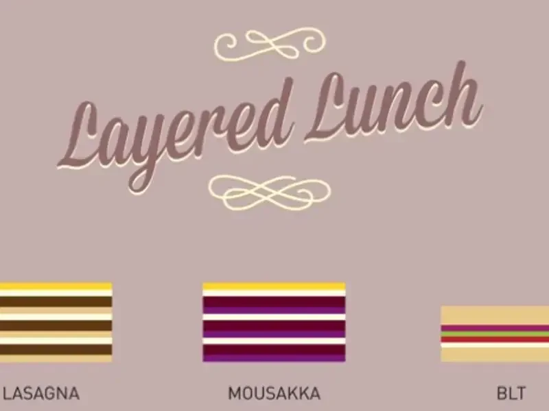 The Layered Lunch Infographic