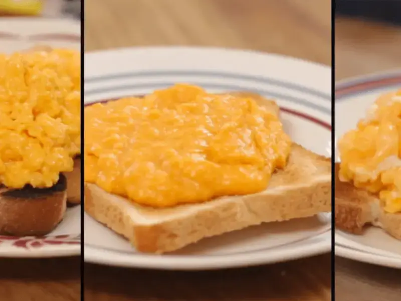 Scrambled Eggs 3 Ways - English, French &amp; American