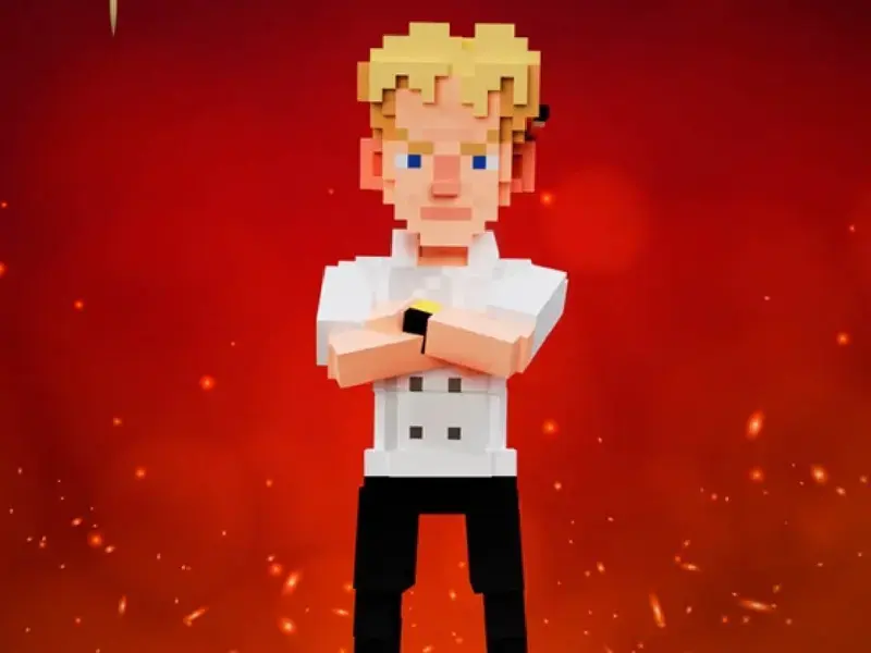 Gordon Ramsay metaverse avatar.