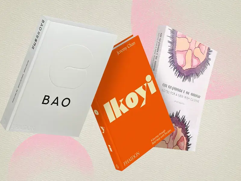 Selection of three new cookbooks out in spring 2023.