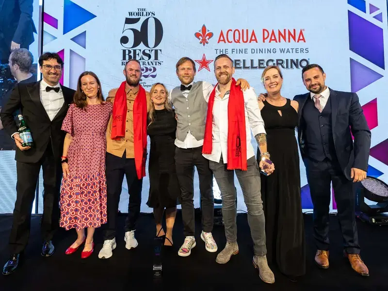 The Geranium team at The World's 50 Best Restaurants 2022.