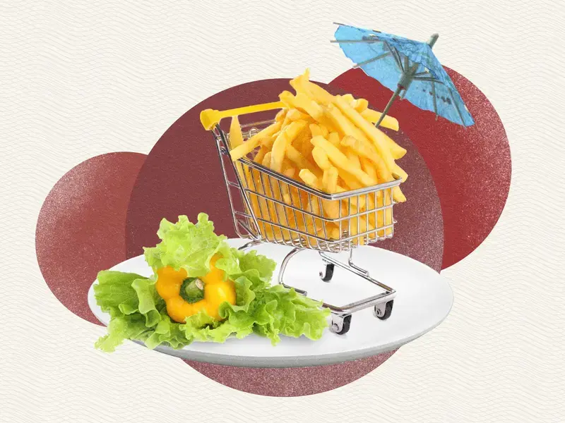 idiotic plating french fries