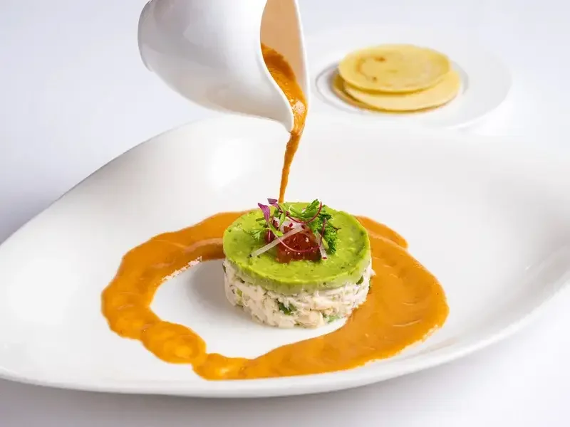 Tartare of salmon at Rampoldi in New York.