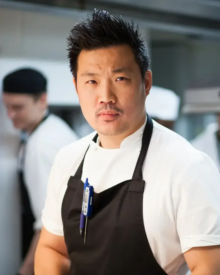 Chef Andrew Wong in the kitchen.