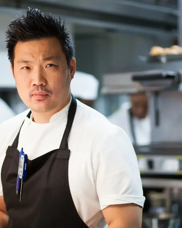 Chef Andrew Wong in the kitchen.