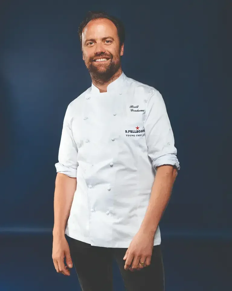 Brett Graham at the S.Pellegrino Young Chef Academy Competiton.