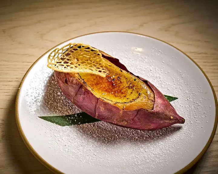 Kin Gin's roasted sweet potato crème brûlée