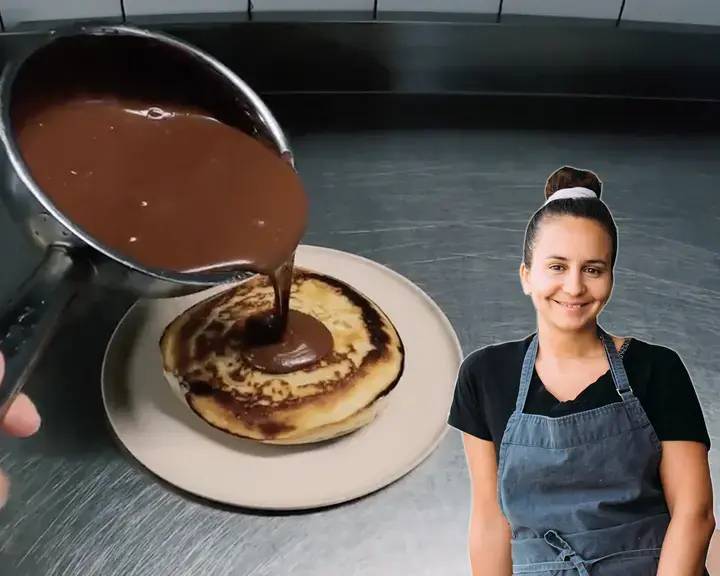 Through the eyes of the chef Hattab vegan fluffy pancake