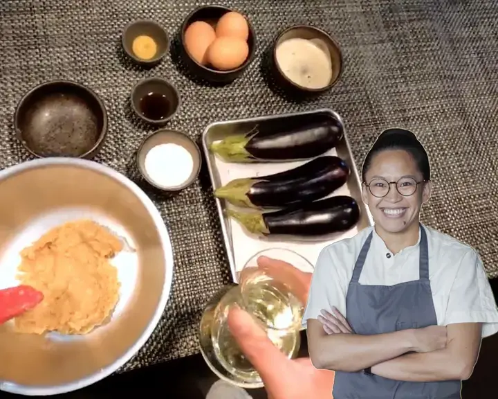 Through the eyes of the chef Ibrahim Miso eggplant