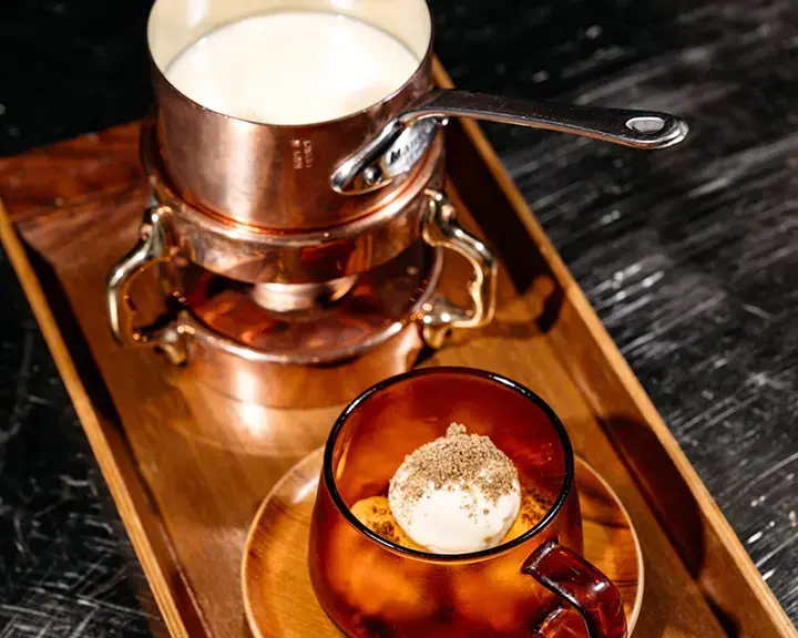 Époisses ice cream and grayson fondue.