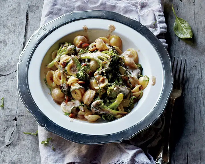 Orecchiette Brown Butter Broccoli Pine Nuts Basil.