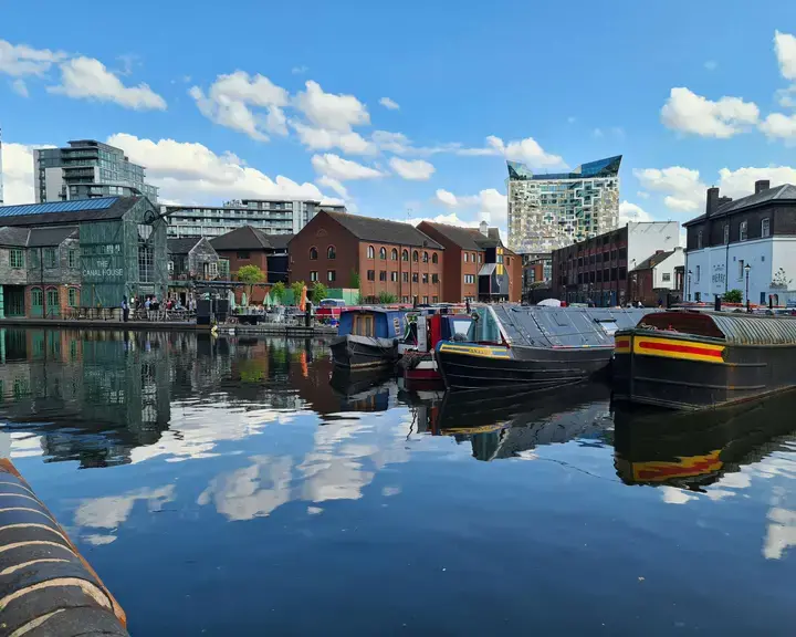 Canal-side in Birmingham.
