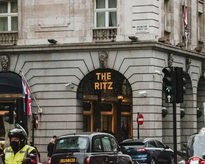 The exterior of The Ritz on Piccadilly.