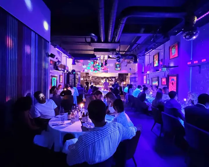 Dining room at Punk Royale London.