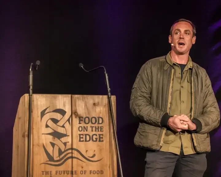 Chef Dan Cox at Food on the Edge 2023.