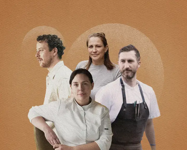 Four young Irish chefs.