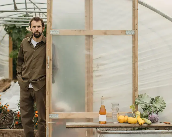 Merlin Labron-Johnson at the Osip farm.