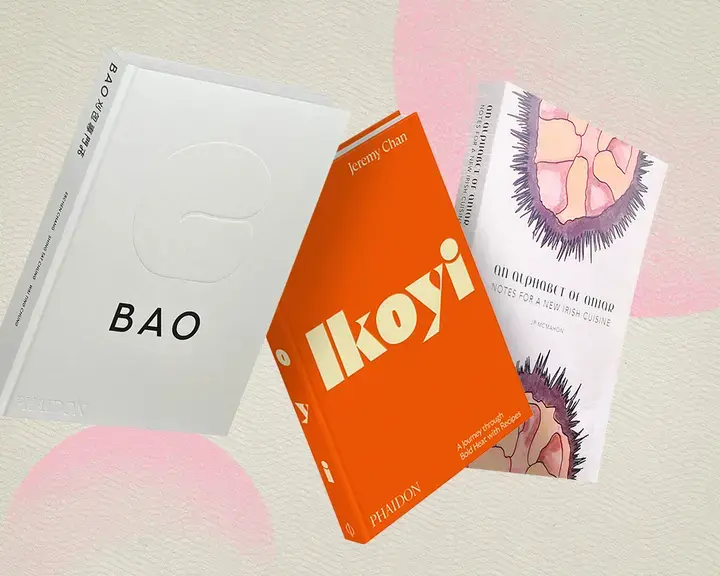 Selection of three new cookbooks out in spring 2023.