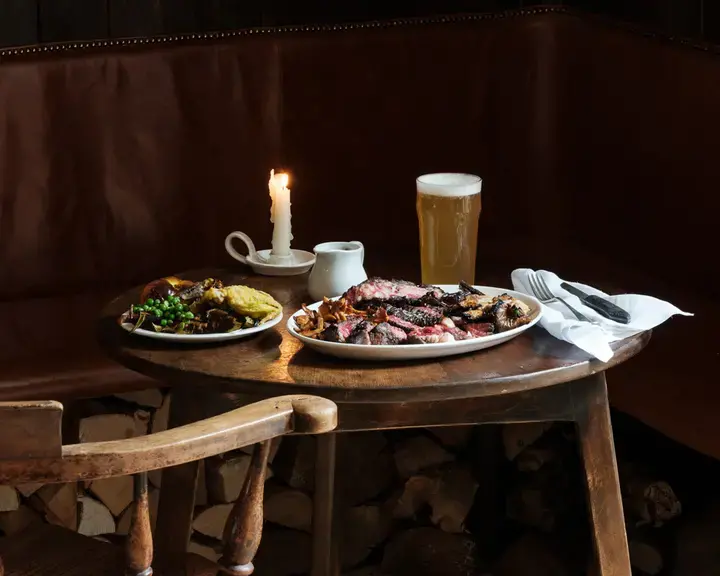 Cosy scene at The Bull in Charlbury, UK.