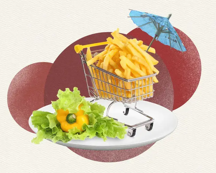 idiotic plating french fries