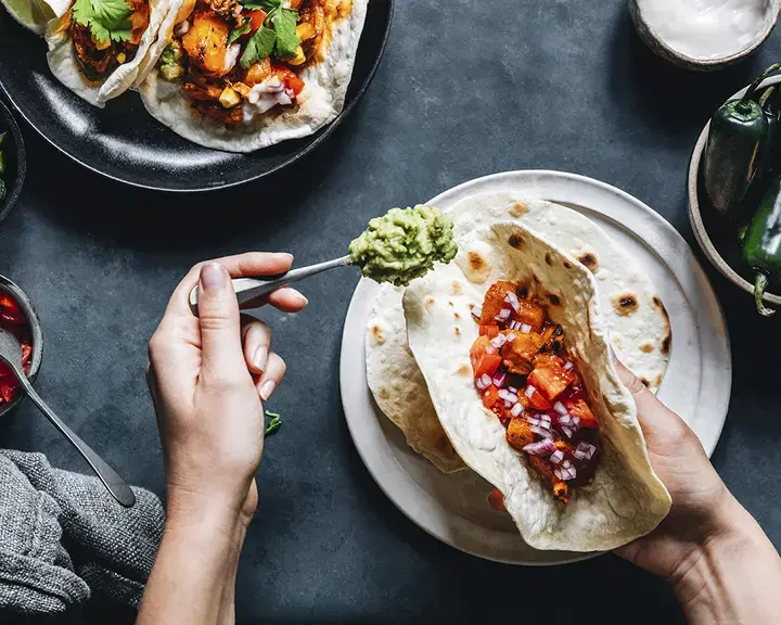 Tacos dorados from Santiago Lastra.