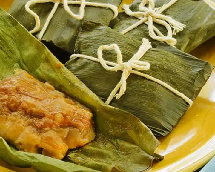 Puerto Rican Pasteles (Stuffed Plantain Leaves)