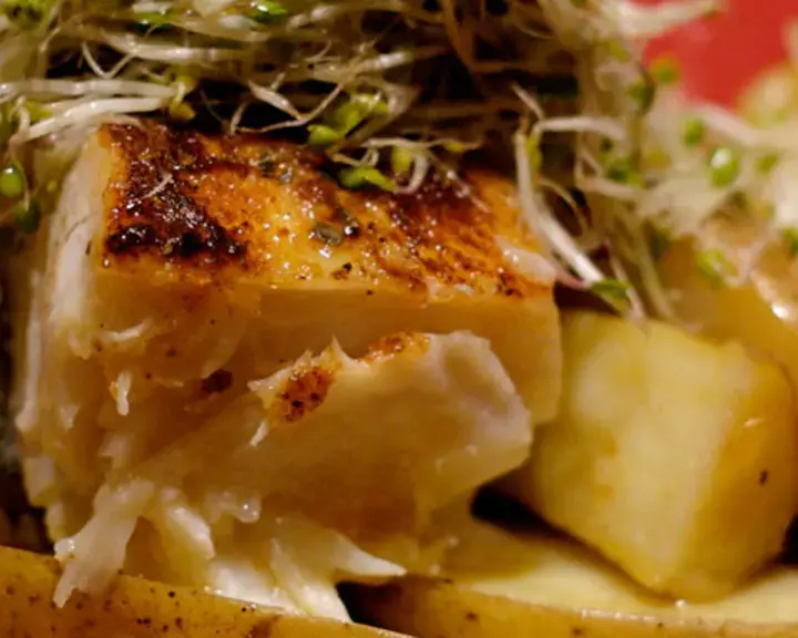 Oven Roasted Stuffed Alaska Halibut